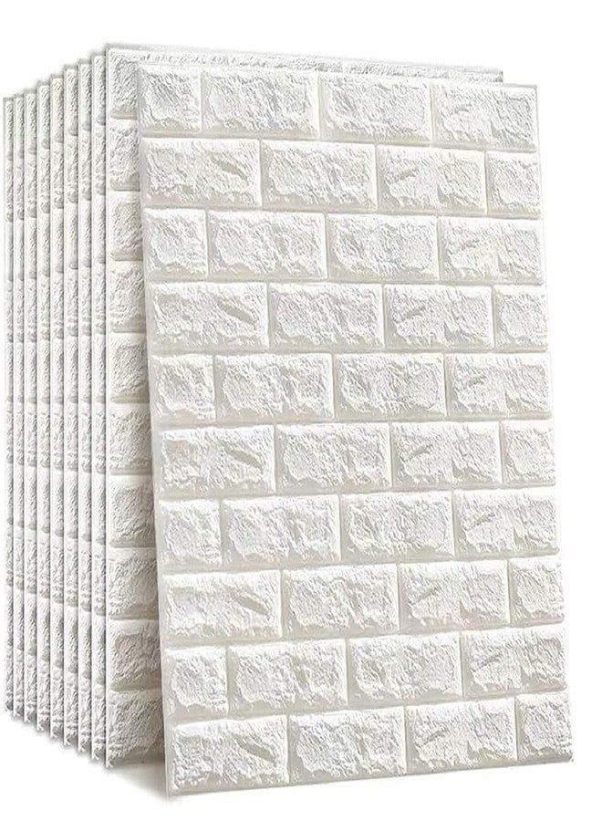 Barebeauty Wall Stickers Wallpaper PE Foam Brick Design DIY Decal (70 x 77 cm) 3D Frames PVC DIY Self Adhesive - Image 1